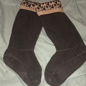 Micheal Kors fleece/sweater boot socks